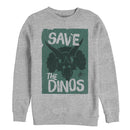 Men's Jurassic World: Fallen Kingdom Save the Dinos Cartoon Sweatshirt