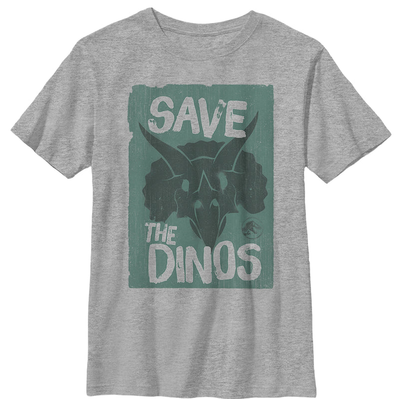 Boy's Jurassic World: Fallen Kingdom Save the Dinos Cartoon T-Shirt
