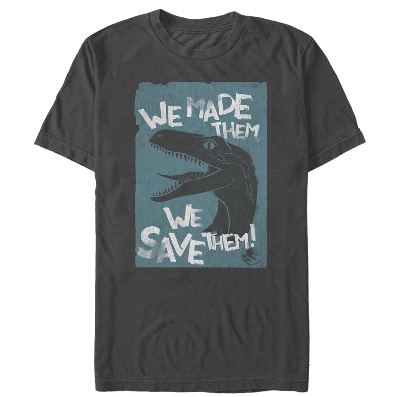 Men's Jurassic World: Fallen Kingdom We Save Them T-Shirt