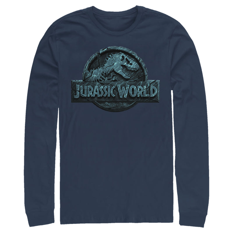 Men's Jurassic World Water Ripple Logo Long Sleeve Shirt
