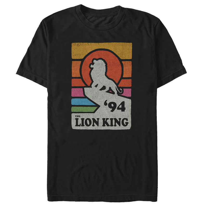 Men's Lion King Retro Rainbow '94 Silhouette T-Shirt