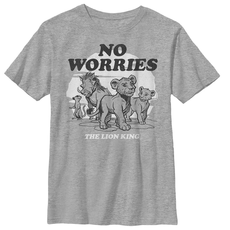 Boy's Lion King No Worries Cartoon T-Shirt