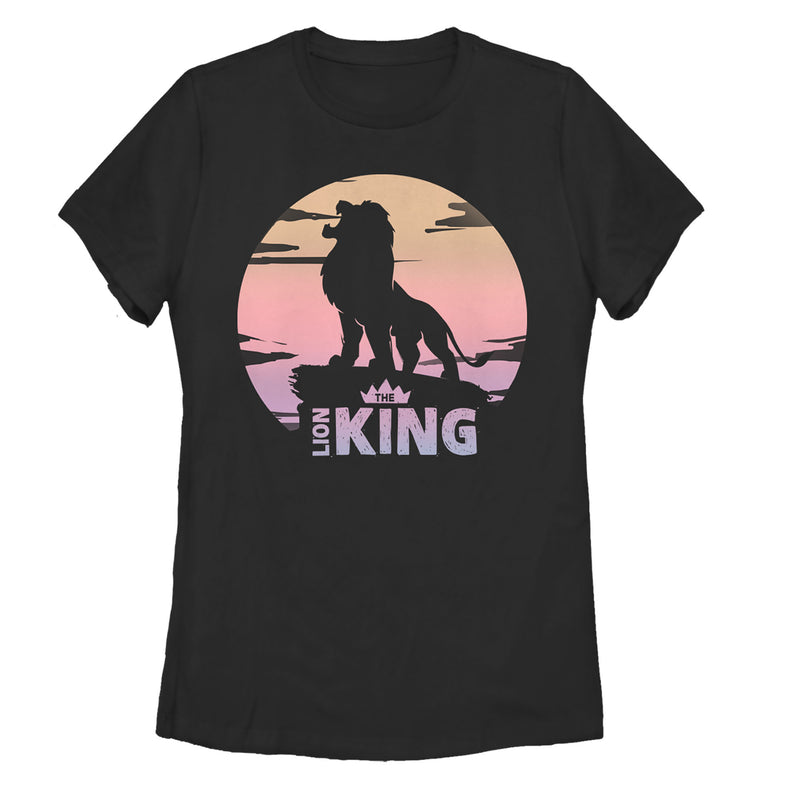 Women's Lion King Sunset Pride Rock Pose T-Shirt