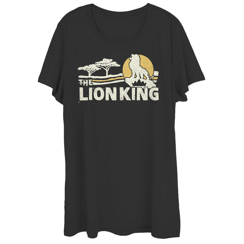 Women's Lion King Vintage Pride Lands Scoop Neck