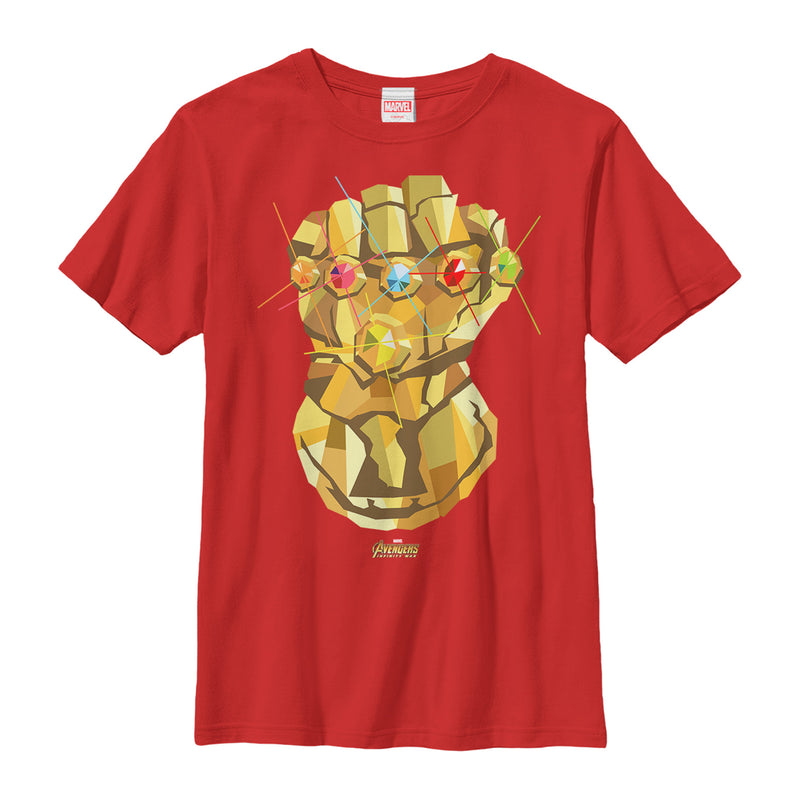 Boy's Marvel Avengers: Avengers: Infinity War Geometric Gauntlet T-Shirt