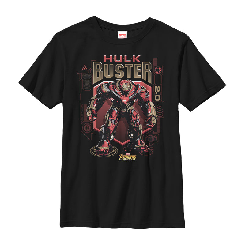 Boy's Marvel Avengers: Avengers: Infinity War Hulkbuster 2.0 T-Shirt