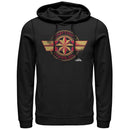 Men's Marvel Captain Marvel Retro Star Emblem Pull Over Hoodie