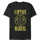 Men's Marvel Captain Marvel Stained Star Symbol T-Shirt