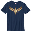 Boy's Marvel Captain Marvel Star Symbol Costume T-Shirt