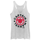 Women's Marvel Captain Marvel Star Symbol Circle Racerback Tank Top