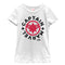 Girl's Marvel Captain Marvel Star Symbol Circle T-Shirt
