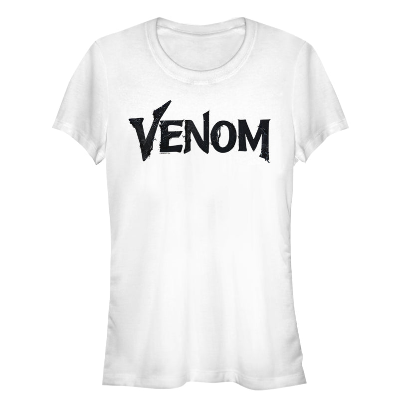 Junior's Marvel Venom Film Contagious Logo T-Shirt