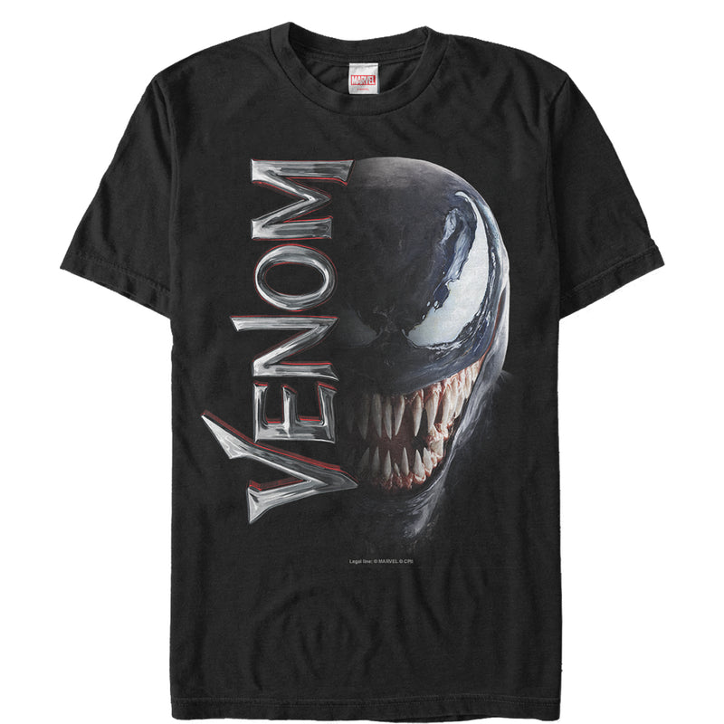 Men's Marvel Venom Film Split Portrait T-Shirt