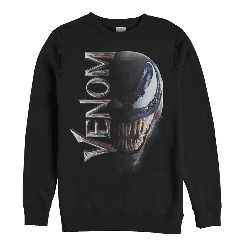 Men's Marvel Venom Film Split Portrait Sweatshirt