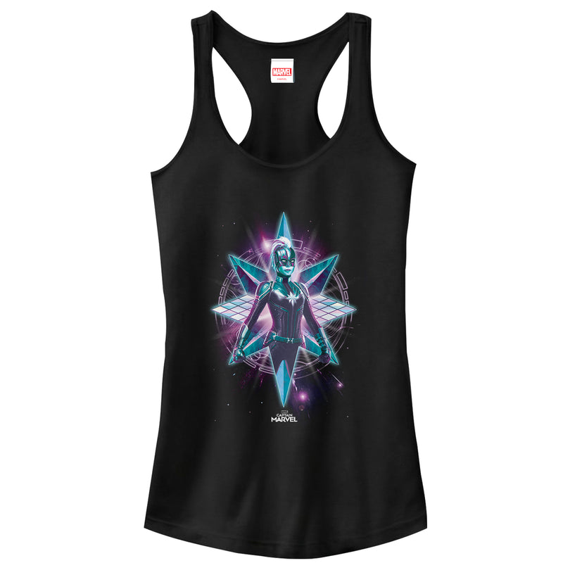 Junior's Marvel Captain Marvel Noble Kree Racerback Tank Top