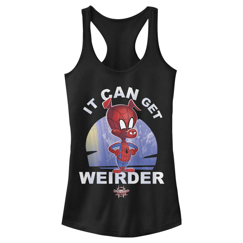 Junior's Marvel Spider-Man Spiderverse Spider-Ham Weirder Racerback Tank Top