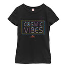 Girl's Marvel Captain Marvel Cosmic Vibes T-Shirt