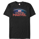 Men's Marvel Captain Marvel Horizon Logo T-Shirt