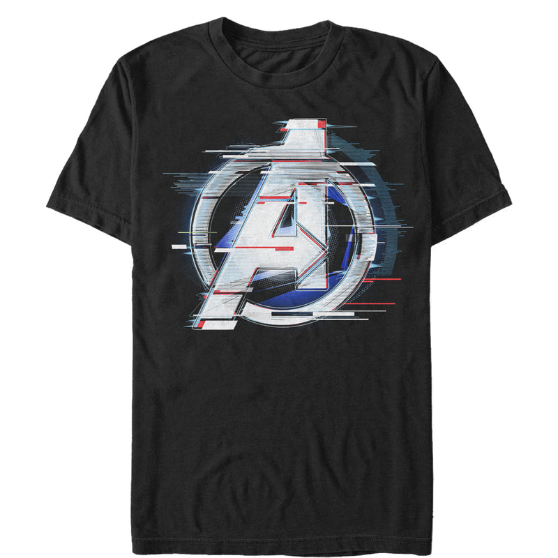 Men's Marvel Avengers: Endgame Logo Glitch T-Shirt