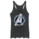 Women's Marvel Avengers: Endgame Logo Glitch Racerback Tank Top