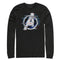 Men's Marvel Avengers: Endgame Logo Glitch Long Sleeve Shirt