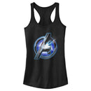 Junior's Marvel Avengers: Endgame High Tech Logo Racerback Tank Top