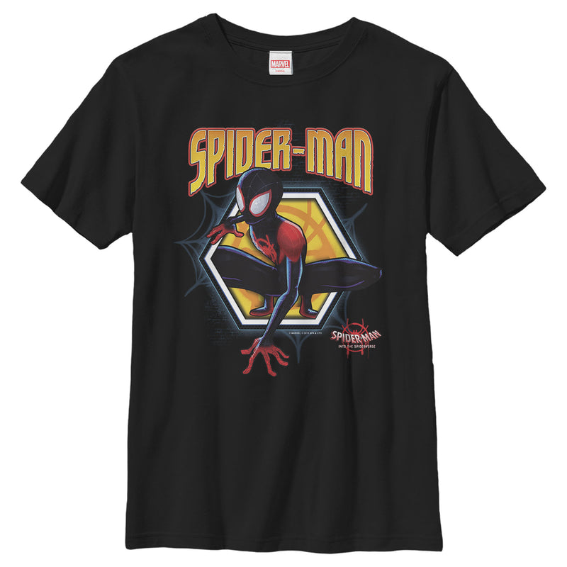 Boy's Marvel Spider-Man: Into the Spider-Verse Hexagon T-Shirt