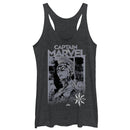 Women's Marvel Captain Marvel Vintage Hero Racerback Tank Top