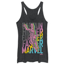 Women's Marvel Captain Marvel Rainbow Mantra Racerback Tank Top