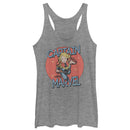 Women's Marvel Captain Marvel Vintage Star Circle Racerback Tank Top