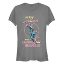 Junior's Marvel Captain Marvel Sorry Saving Universe T-Shirt