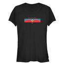 Junior's Marvel Captain Marvel Pixelated Pager Screen T-Shirt