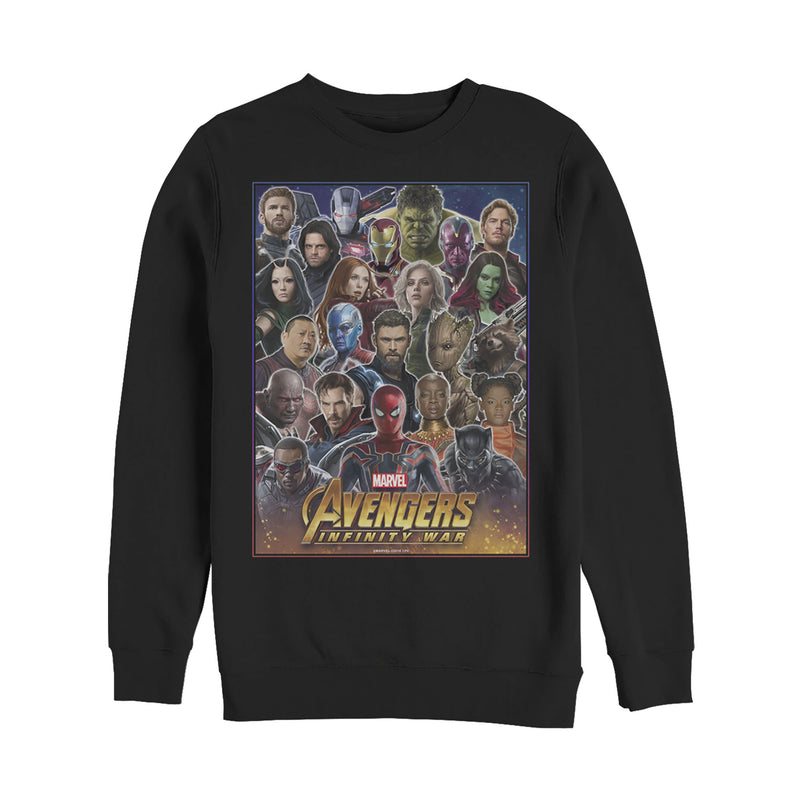 Men's Marvel Avengers: Infinity War Hero Collage Sweatshirt