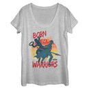 Women's Marvel Black Panther 2018 Born to Be Warriors Scoop Neck