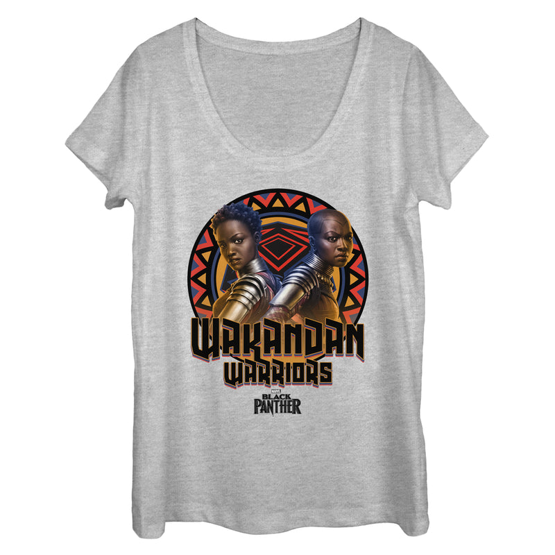 Women's Marvel Black Panther 2018 Wakandan Warriors Scoop Neck