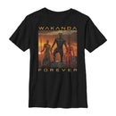 Boy's Marvel Black Panther 2018 Wakanda Forever T-Shirt