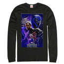 Men's Marvel Black Panther 2018 Character Collage Long Sleeve Shirt