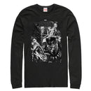 Men's Marvel Black Panther 2018 Starry Characters Long Sleeve Shirt