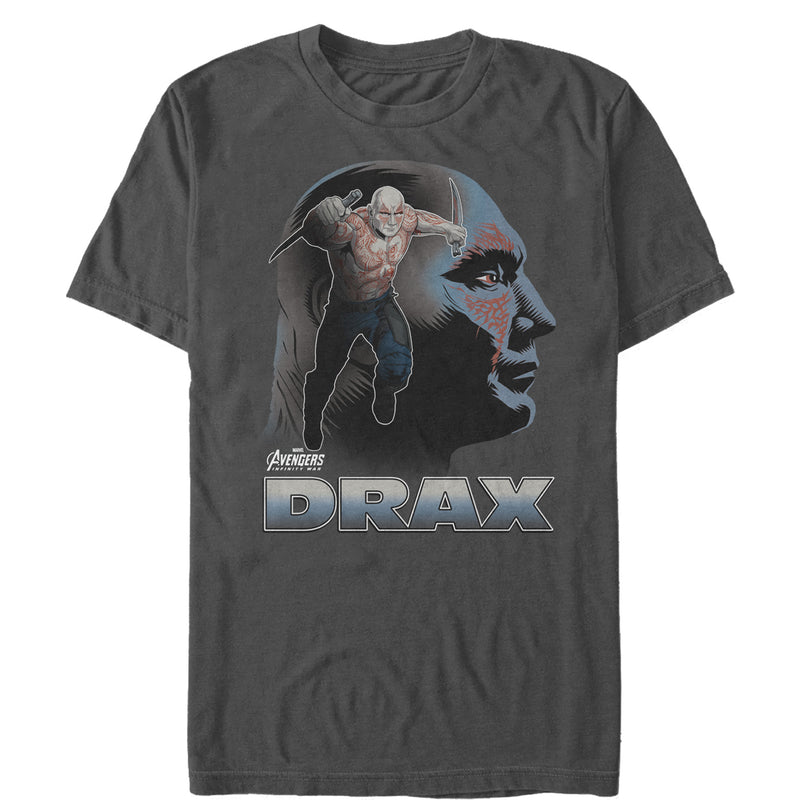 Men's Marvel Avengers: Infinity War Drax Portrait T-Shirt