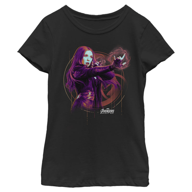 Girl's Marvel Avengers: Infinity War Witch Power T-Shirt