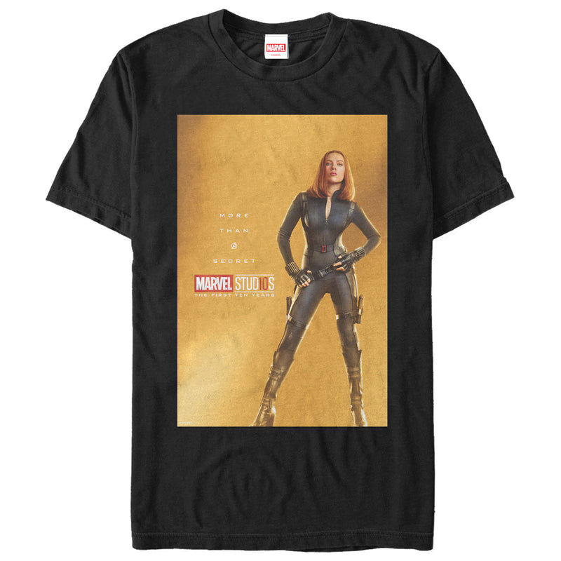 Men's Marvel 10 Years Anniversary Black Widow T-Shirt