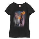 Girl's Marvel Captain Marvel Galactic Profile T-Shirt