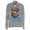 Junior's Marvel Captain Marvel Hero Patch Cowl Neck Sweatshirt