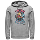 Men's Marvel Captain Marvel Hero Patch Pull Over Hoodie