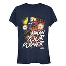 Junior's Marvel Captain Marvel Know Your Power T-Shirt