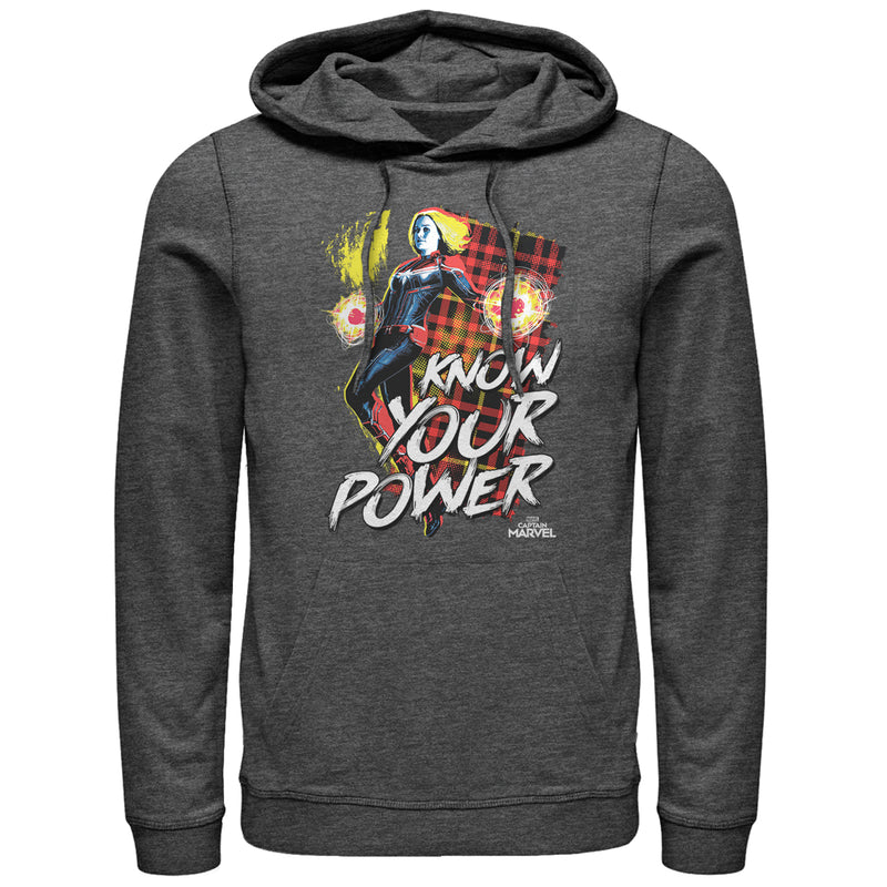 Men's Marvel Captain Marvel Know Your Power Pull Over Hoodie
