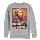 Men's Marvel Captain Marvel Artistic Portrait Sweatshirt