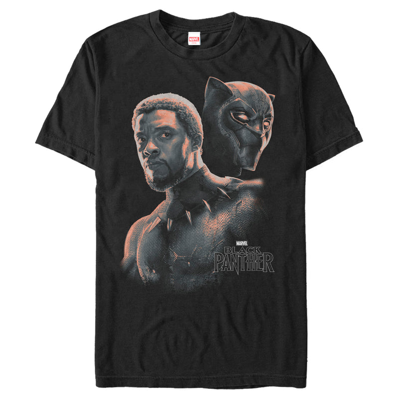 Men's Marvel Black Panther 2018 Unmasked Hero T-Shirt