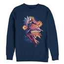 Men's Marvel Captain Marvel Retro Video Game Star Sweatshirt