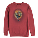 Men's Marvel Captain Marvel Flame Star Symbol Sweatshirt